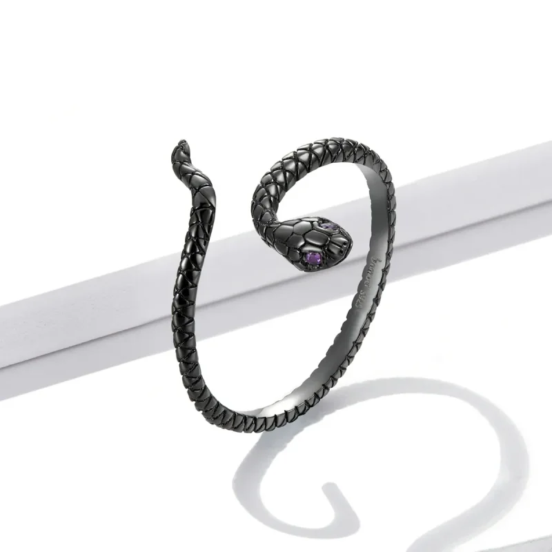(bilde for) Pandora Style Mystic Snake Open Ring - BSR236 - Vis 2