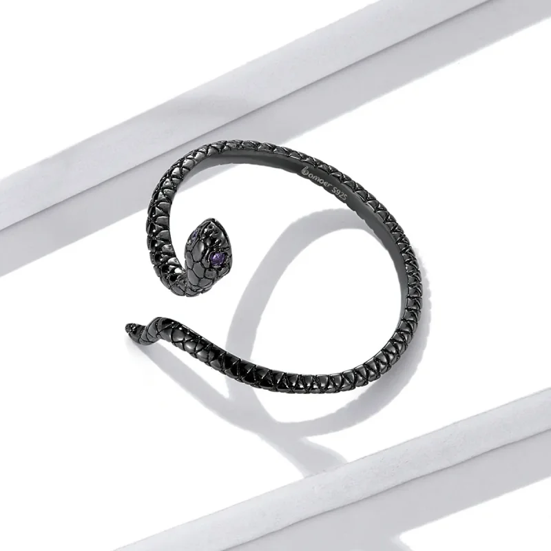 (bilde for) Pandora Style Mystic Snake Open Ring - BSR236 - Vis 3