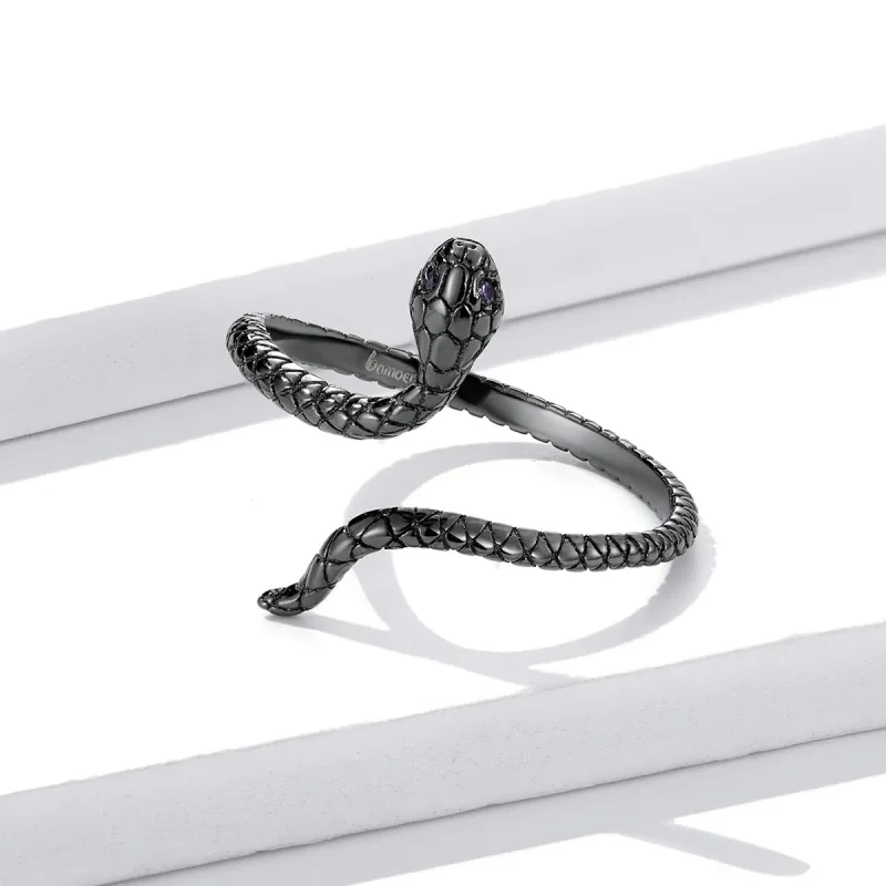 (bilde for) Pandora Style Mystic Snake Open Ring - BSR236 - Vis 4