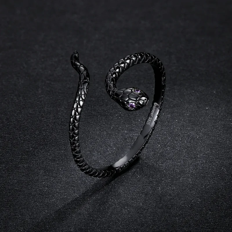 (bilde for) Pandora Style Mystic Snake Open Ring - BSR236 - Vis 5