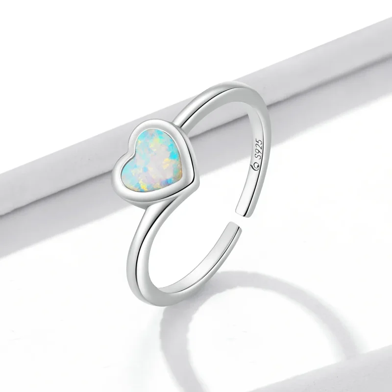 (bilde for) Pandora Style Opal Love Open Ring - BSR234 - Vis 2