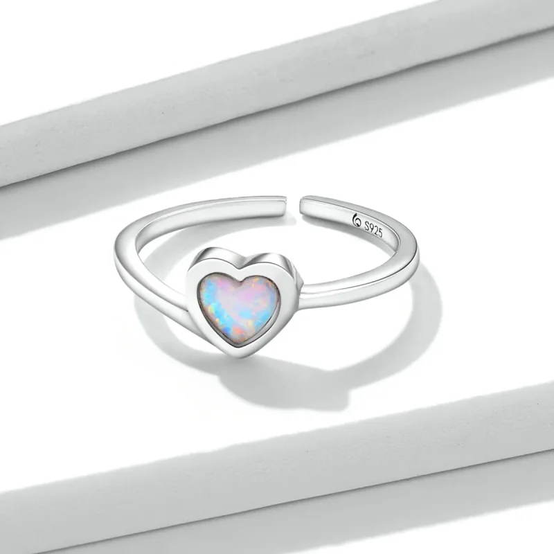 (bilde for) Pandora Style Opal Love Open Ring - BSR234 - Vis 4