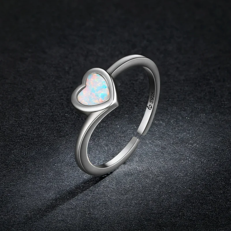 (bilde for) Pandora Style Opal Love Open Ring - BSR234 - Vis 5