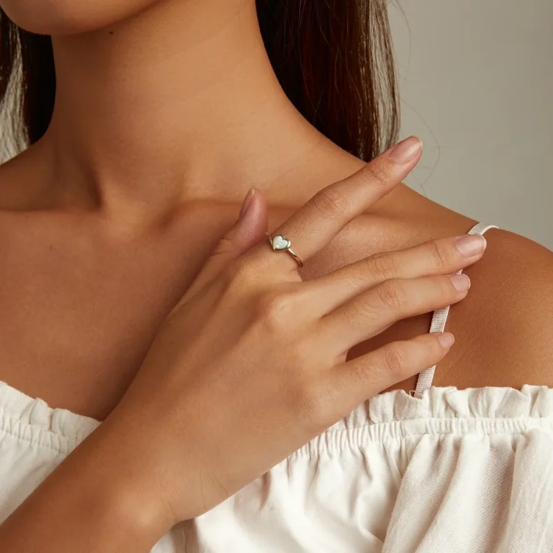 (bilde for) Pandora Style Opal Love Open Ring - BSR234 - Vis 8