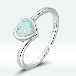 (bilde for) Pandora Style Opal Love Open Ring - BSR234