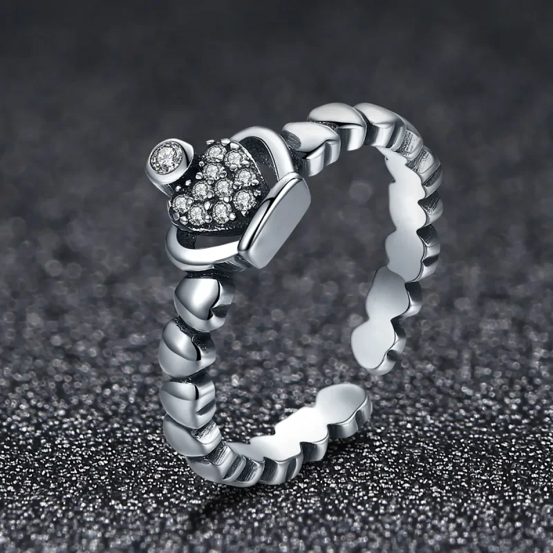 (bilde for) Pandora Style Queen Laurel Wreath Åpen Ring - VSR142 - Vis 2