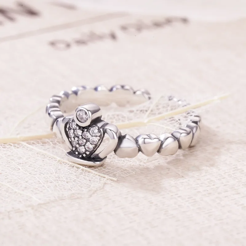 (bilde for) Pandora Style Queen Laurel Wreath Åpen Ring - VSR142 - Vis 4