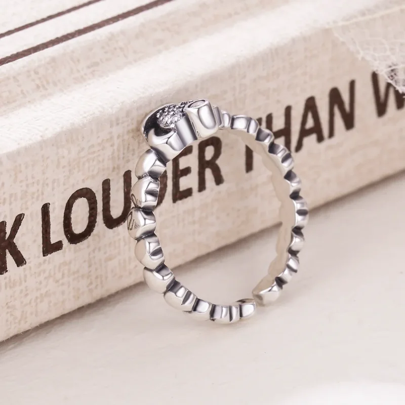(bilde for) Pandora Style Queen Laurel Wreath Åpen Ring - VSR142 - Vis 5
