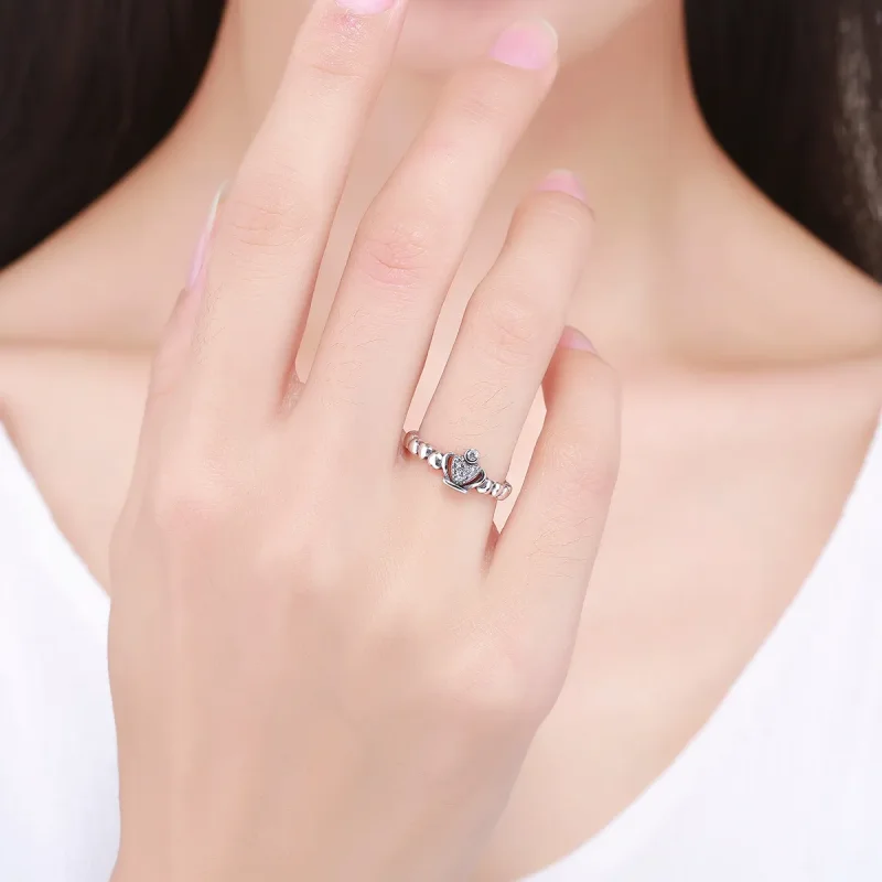 (bilde for) Pandora Style Queen Laurel Wreath Åpen Ring - VSR142 - Vis 6