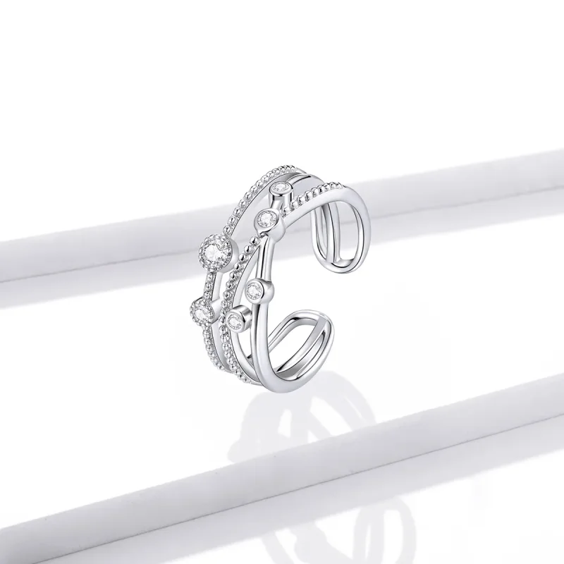 (bilde for) Pandora Style Shine Star Open Ring - BSR162 - Vis 2