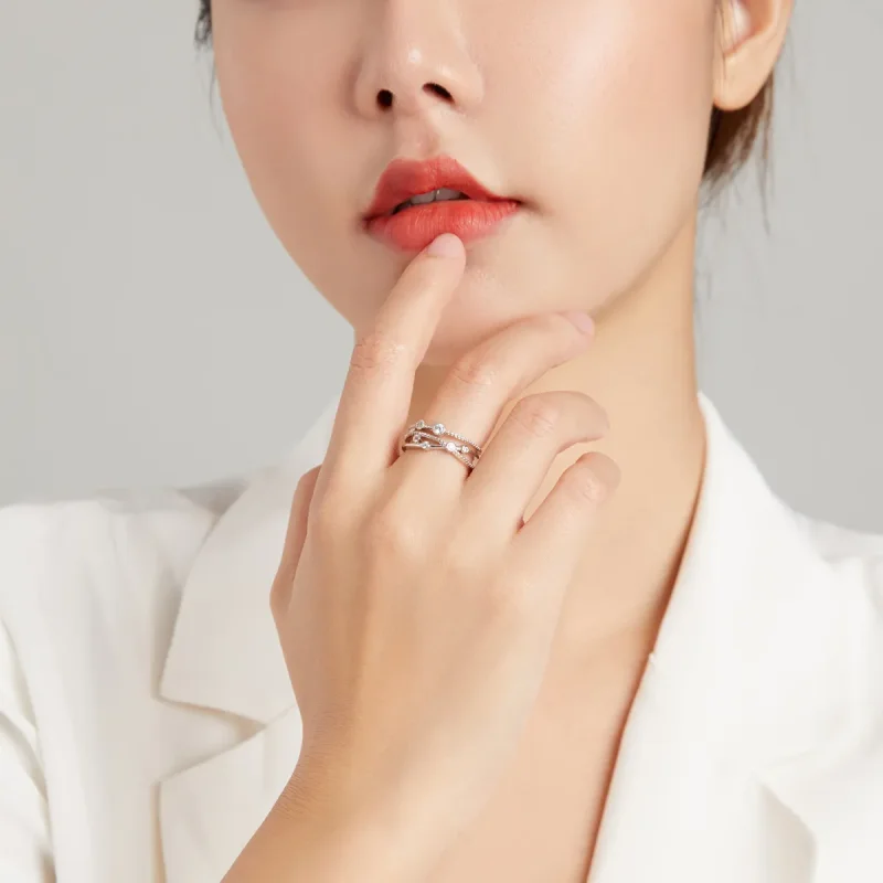 (bilde for) Pandora Style Shine Star Open Ring - BSR162 - Vis 6