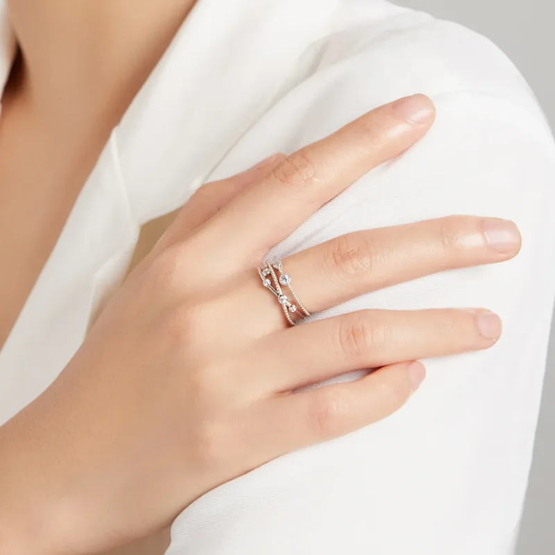 (bilde for) Pandora Style Shine Star Open Ring - BSR162 - Vis 8
