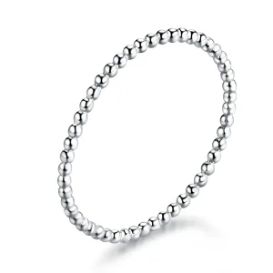 (bilde for) Pandora Style Silver Beaded Ring - SCR574