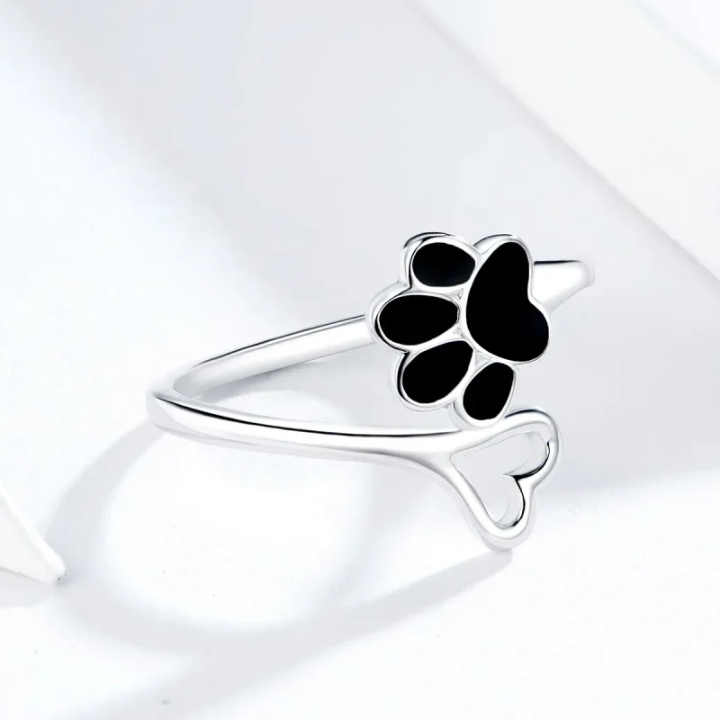 (bilde for) Pandora Style Silver Cat Claws Open Ring - SCR584 - Vis 2