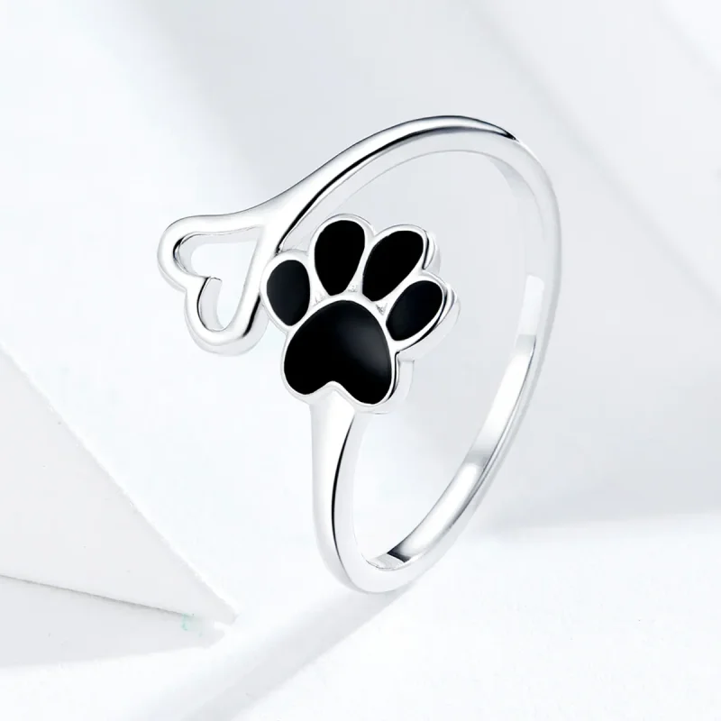 (bilde for) Pandora Style Silver Cat Claws Open Ring - SCR584 - Vis 3