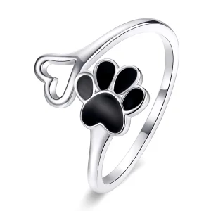 (bilde for) Pandora Style Silver Cat Claws Open Ring - SCR584