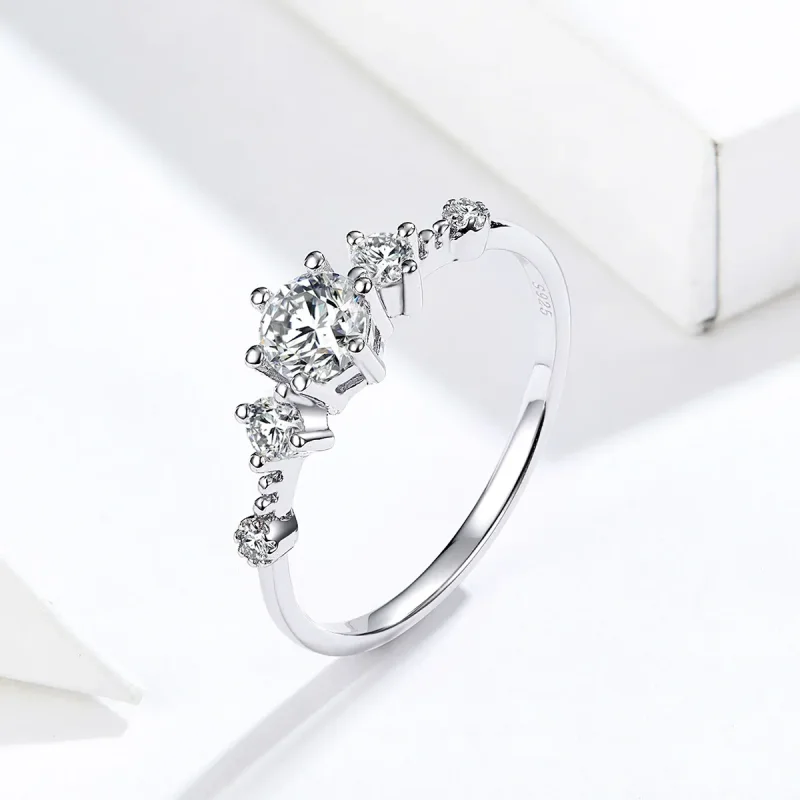 (bilde for) Pandora Style Silver Cherise Ring - SCR568 - Vis 3