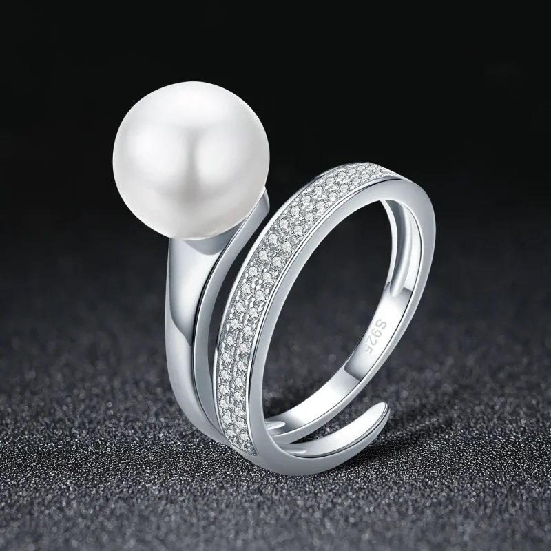 (bilde for) Pandora Style Silver Declaration of Grace Ring - SCR231 - Vis 3