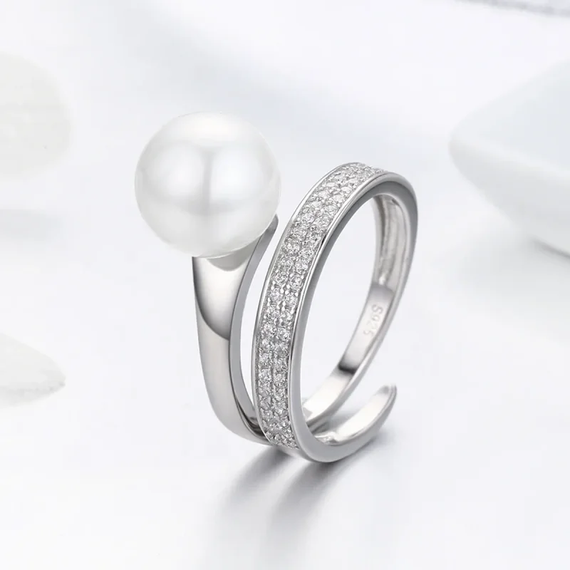 (bilde for) Pandora Style Silver Declaration of Grace Ring - SCR231 - Vis 4