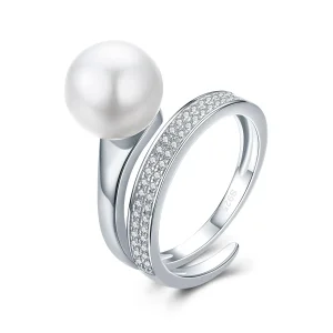 (bilde for) Pandora Style Silver Declaration of Grace Ring - SCR231