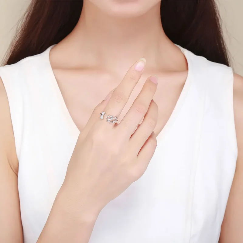 (bilde for) Pandora Style Silver Dog's Company Ring - SCR416 - Vis 5
