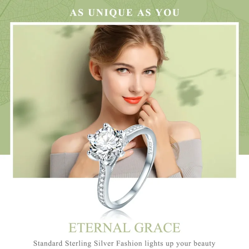 (bilde for) Pandora Style Silver Eternity Ring - SCR342 - Vis 2