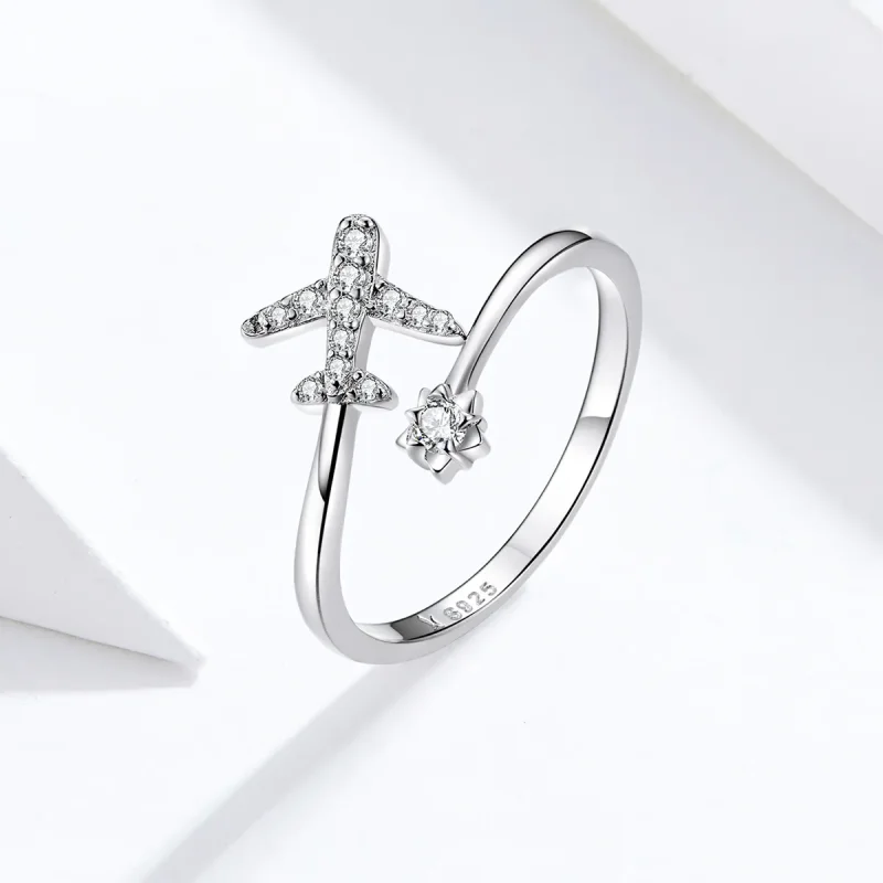 (bilde for) Pandora Style Silver Faraway Open Ring - SCR623 - Vis 4