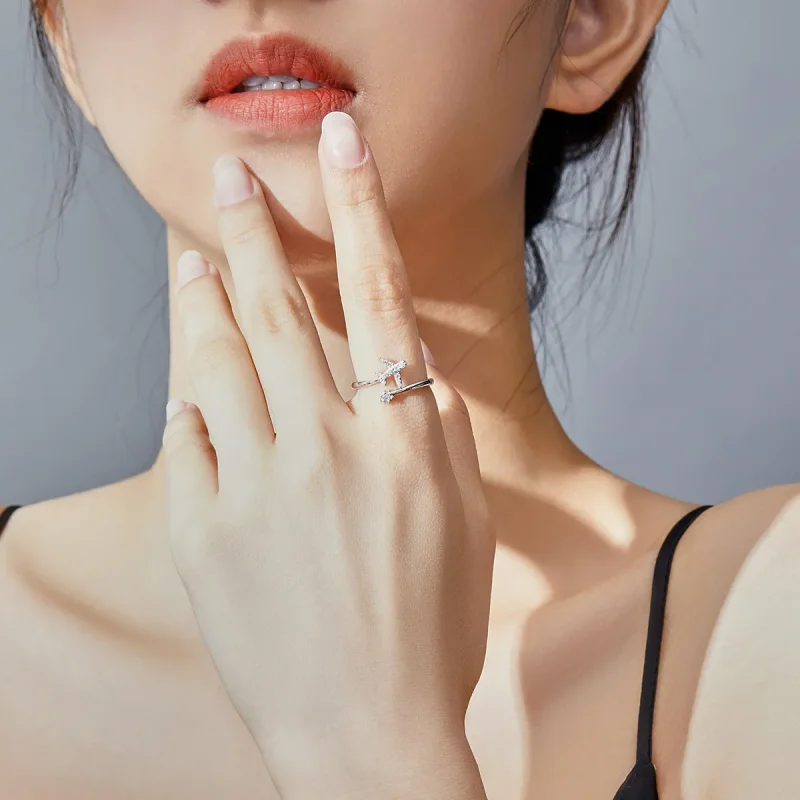 (bilde for) Pandora Style Silver Faraway Open Ring - SCR623 - Vis 7