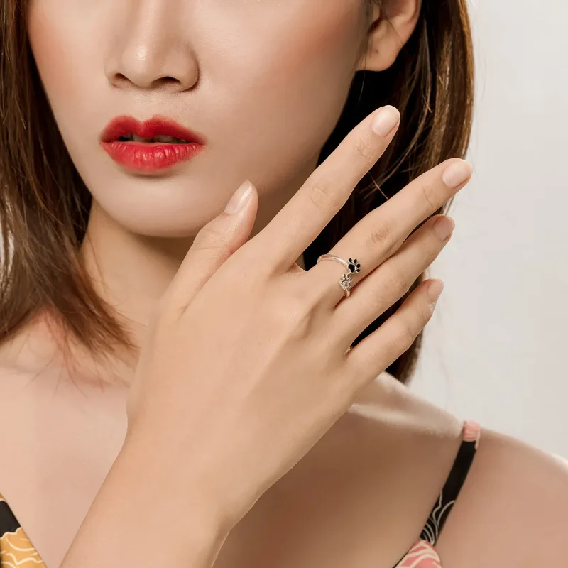 (bilde for) Pandora Style Silver Friendships Åpen Ring - SCR605 - Vis 5