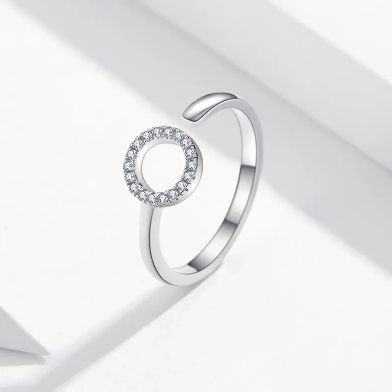 (bilde for) Pandora Style Silver Halo Open Ring - SCR545 - Vis 2