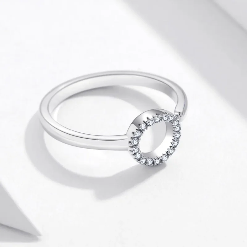 (bilde for) Pandora Style Silver Halo Open Ring - SCR545 - Vis 5