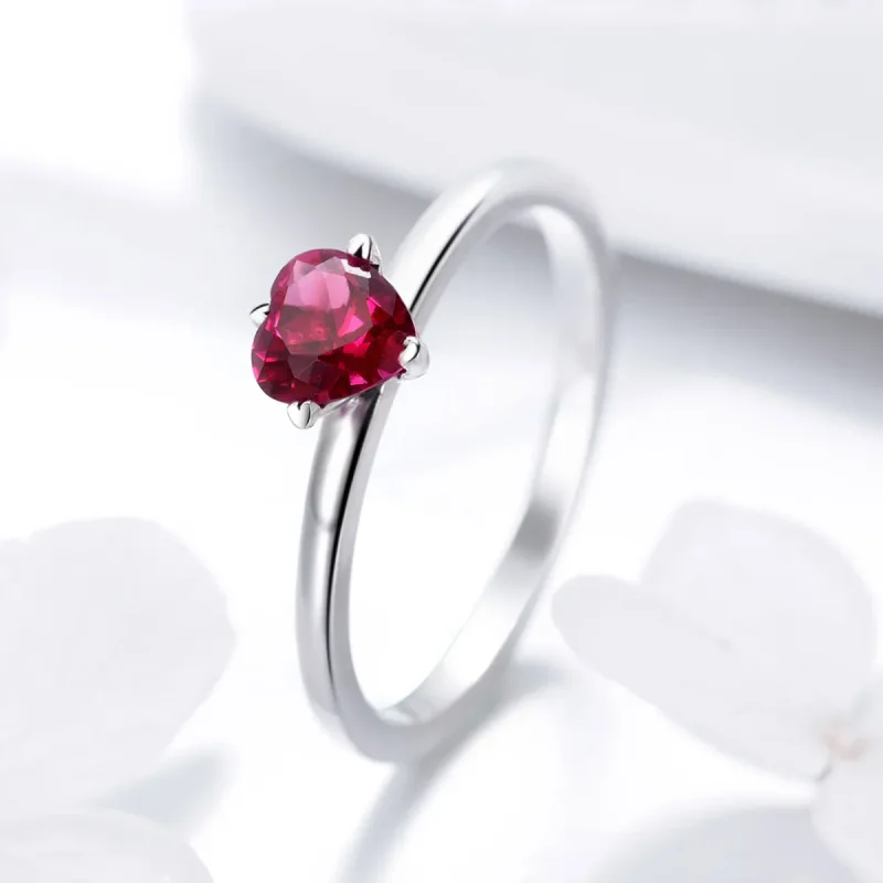 (bilde for) Pandora Style Silver Heartbeat Ring - SCR389 - Vis 4
