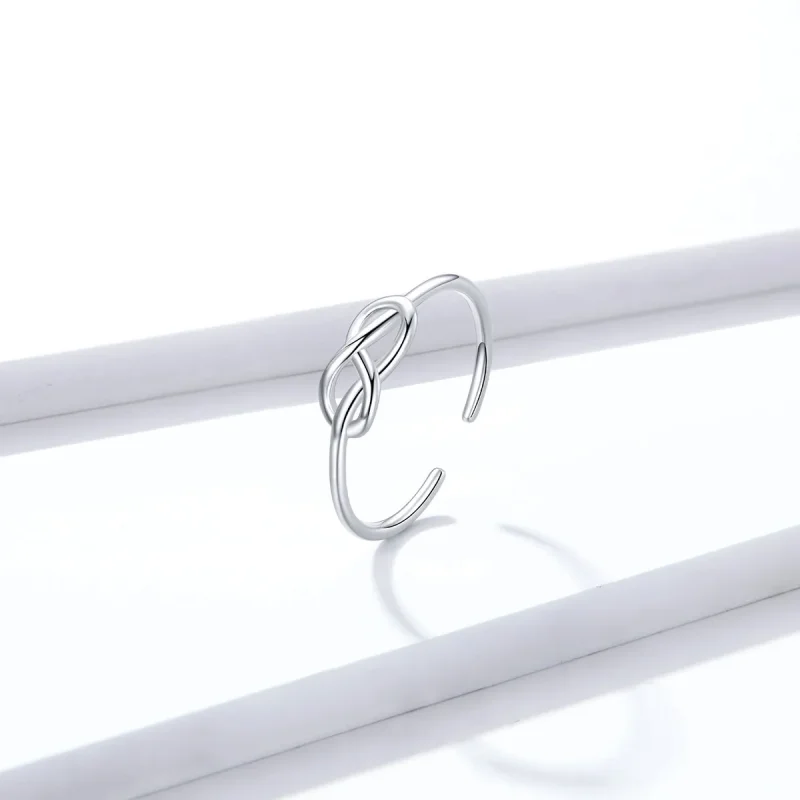 (bilde for) Pandora Style Silver Infinity Open Ring - BSR143 - Vis 2