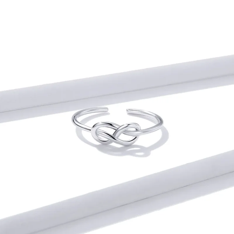 (bilde for) Pandora Style Silver Infinity Open Ring - BSR143 - Vis 3
