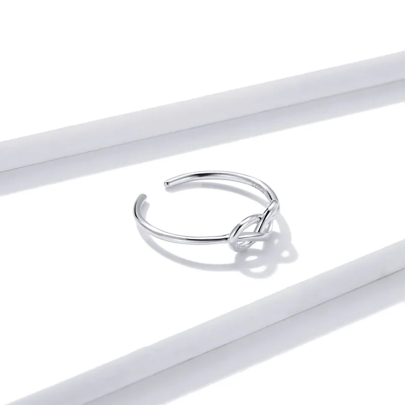 (bilde for) Pandora Style Silver Infinity Open Ring - BSR143 - Vis 4