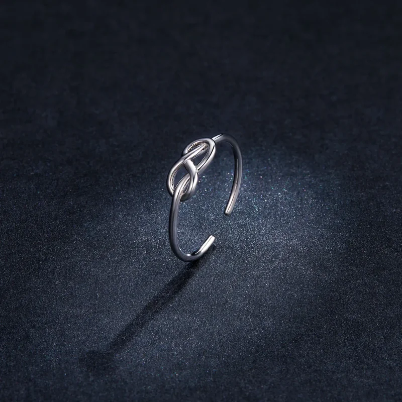 (bilde for) Pandora Style Silver Infinity Open Ring - BSR143 - Vis 5