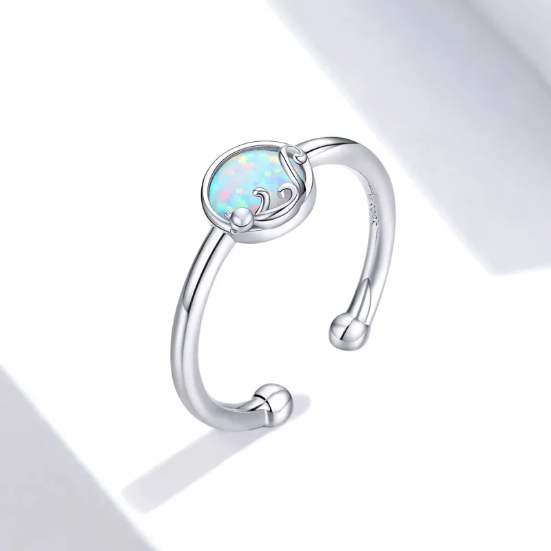 (bilde for) Pandora Style Silver Kitty In Shine Open Ring - SCR651 - Vis 2