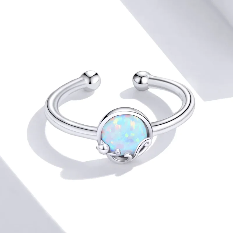 (bilde for) Pandora Style Silver Kitty In Shine Open Ring - SCR651 - Vis 3