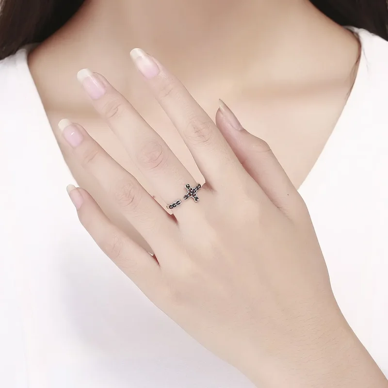 (bilde for) Pandora Style Silver Light of The Cross Ring - SCR447 - Vis 5