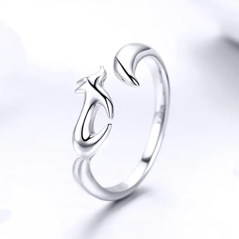 (bilde for) Pandora Style Silver Little Fox Ring - SCR478 - Vis 2
