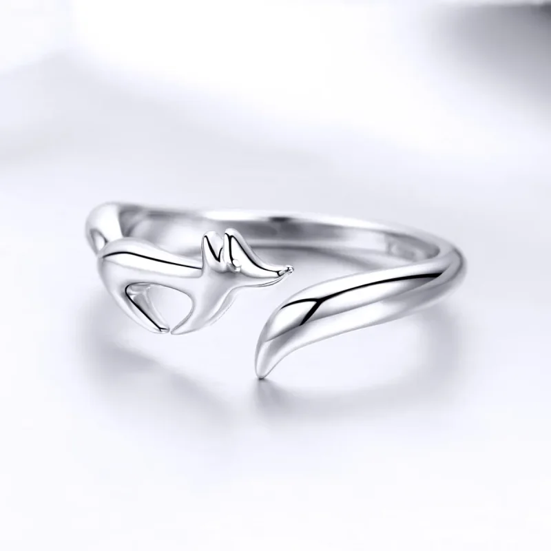 (bilde for) Pandora Style Silver Little Fox Ring - SCR478 - Vis 3
