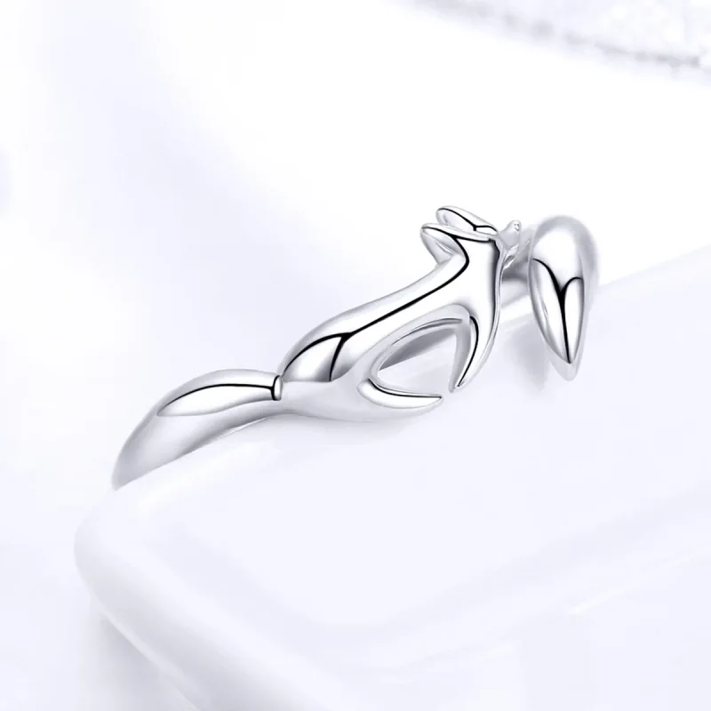 (bilde for) Pandora Style Silver Little Fox Ring - SCR478 - Vis 4