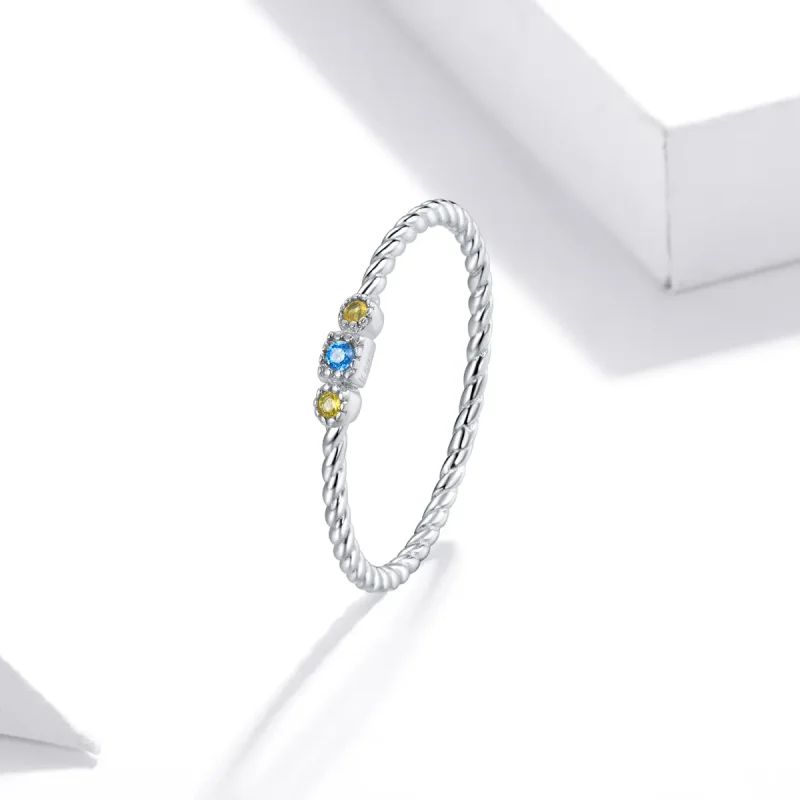 (bilde for) Pandora Style Silver Love of Rainbow Ring - SCR721 - Vis 2