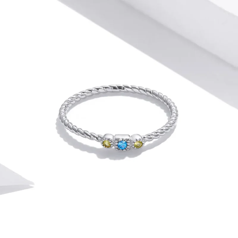 (bilde for) Pandora Style Silver Love of Rainbow Ring - SCR721 - Vis 4