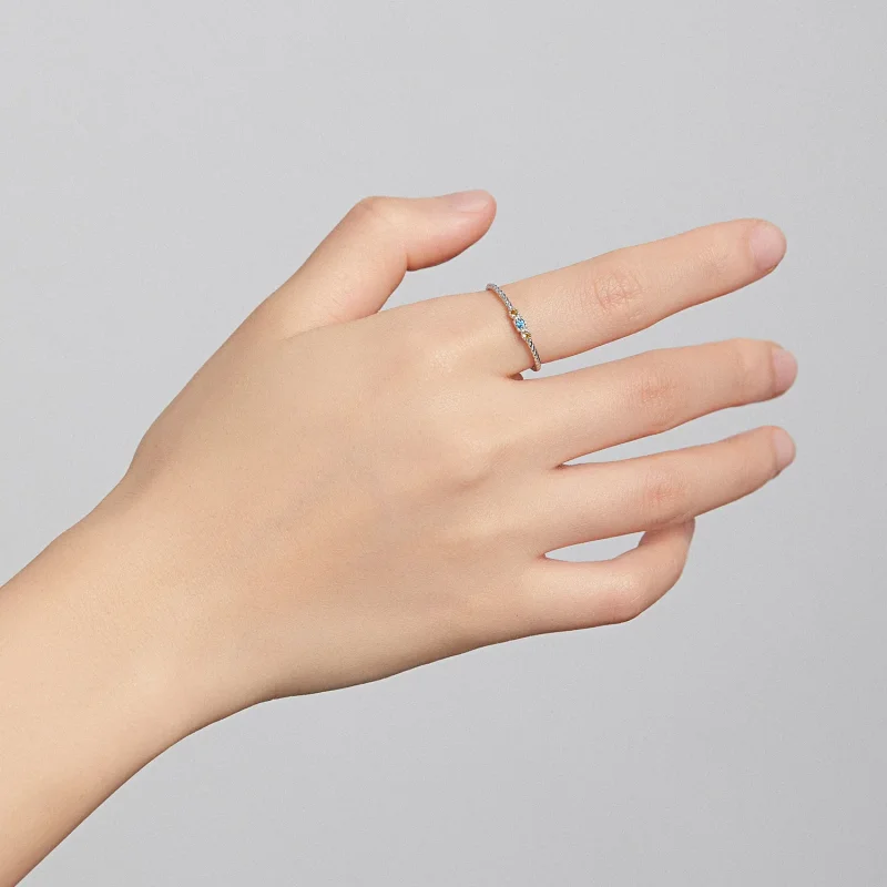 (bilde for) Pandora Style Silver Love of Rainbow Ring - SCR721 - Vis 8