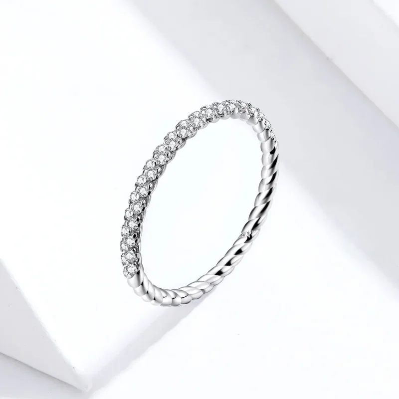 (bilde for) Pandora Style Silver Love Ring - SCR624 - Vis 2