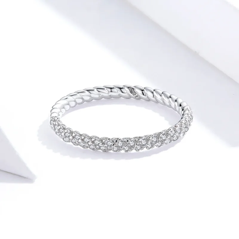 (bilde for) Pandora Style Silver Love Ring - SCR624 - Vis 3