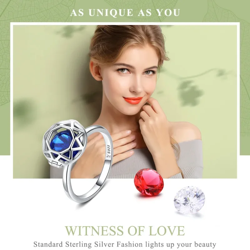 (bilde for) Pandora Style Silver Love Testimony Ring - SCR492 - Vis 2