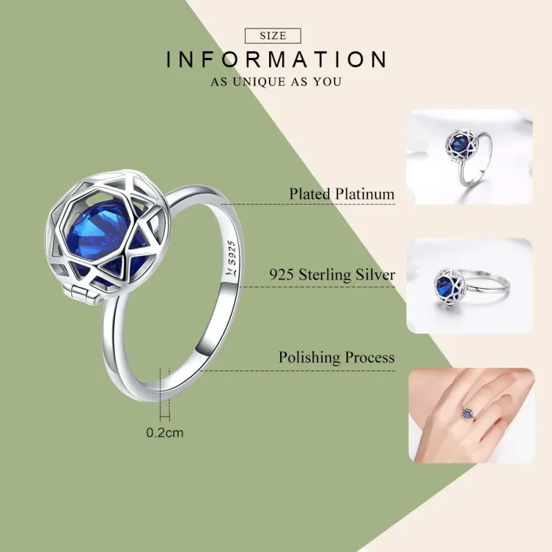 (bilde for) Pandora Style Silver Love Testimony Ring - SCR492 - Vis 4
