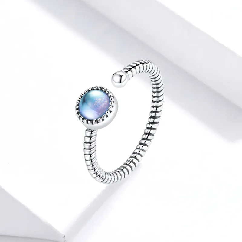 (bilde for) Pandora Style Silver Moonlight Lover Åpen Ring - SCR698 - Vis 2